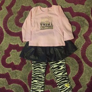 Juicy Couture 2 Piece Outfit, 18 Month Toddler